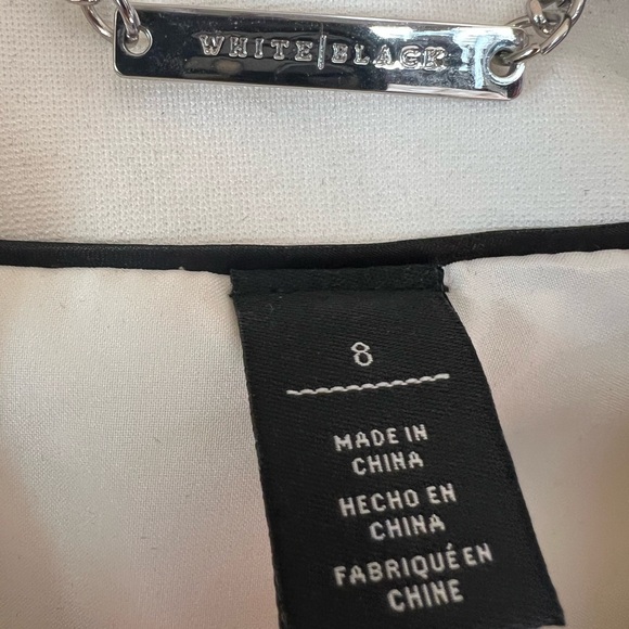 White House Black Market Ivory Blazer with Button Accents - Picture 3 of 6